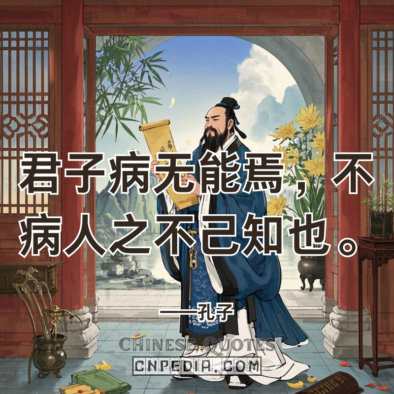Confucius' Quote 'Ail at Incapacity, Not Ignorance' Fuels Modern Upskilling Algorithms & Neuroscience of Competence 君子病无能焉，不病人之不己知也。——孔子 (jūn zǐ bìng wú néng yān, bù bìng rén zhī bù jǐ zhī yě — Kǒngzǐ)