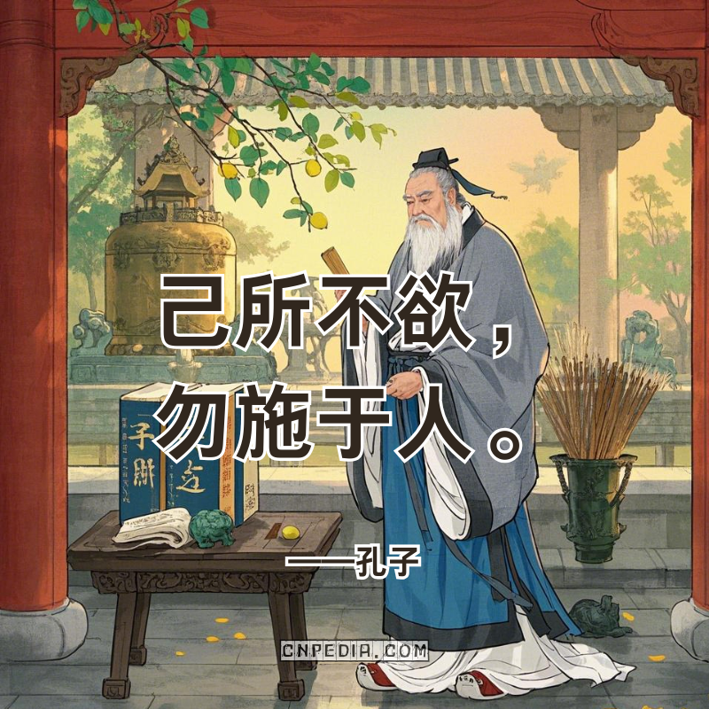 Confucius’ Quote —— ‘己所不欲，勿施于人。’