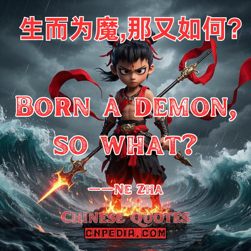 Ne Zha I Am the Destiny Quotes - 50 Best Lines in Chinese, Pinyin & English Translations生而为魔，那又如何？